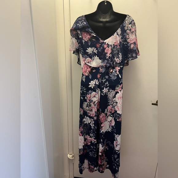 Long blue dress. #1369c - Picture 3 of 7